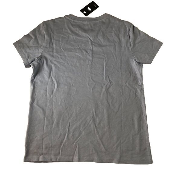 Levi's Women’s Perfect Tee Standard Fit Floral Spell Out Light Blue Small NWT - Picture 3 of 16